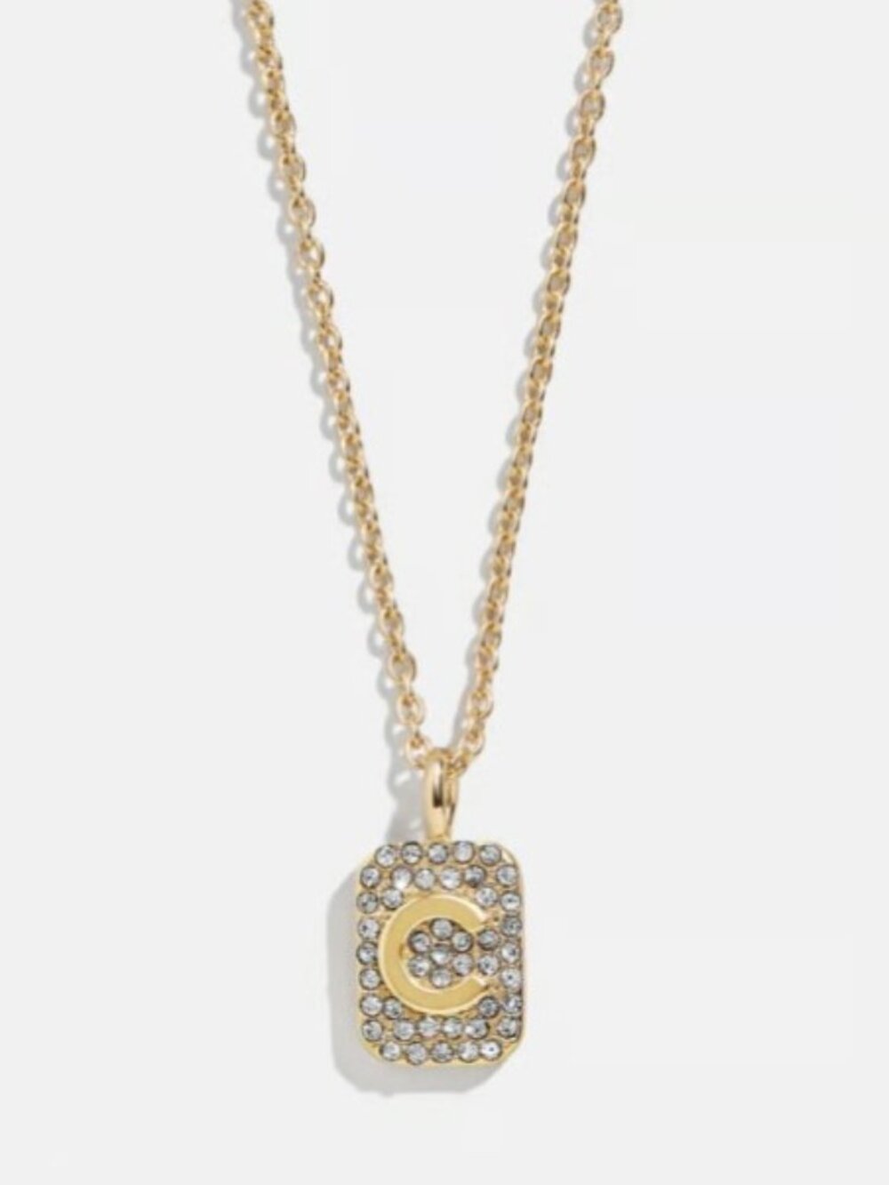 BaubleBar Tina Block Initial Necklace- J - NWT